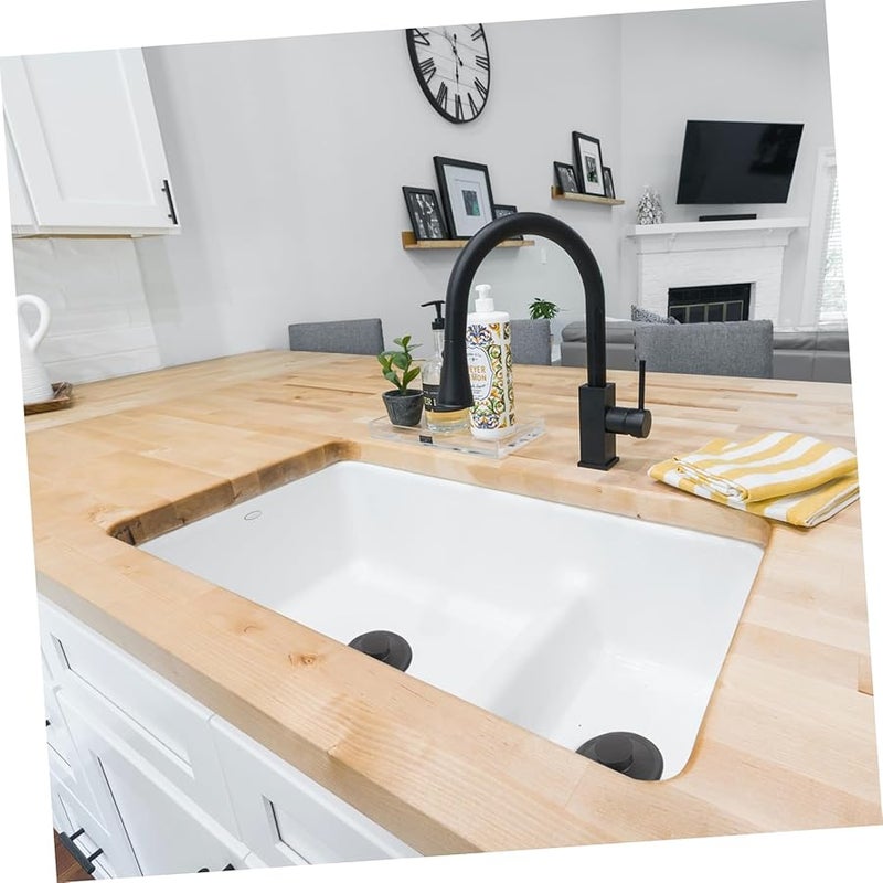 2 Pack Plastic Sink Stopper Drain Plug Easy Install Food Waste Disposer - Image 4